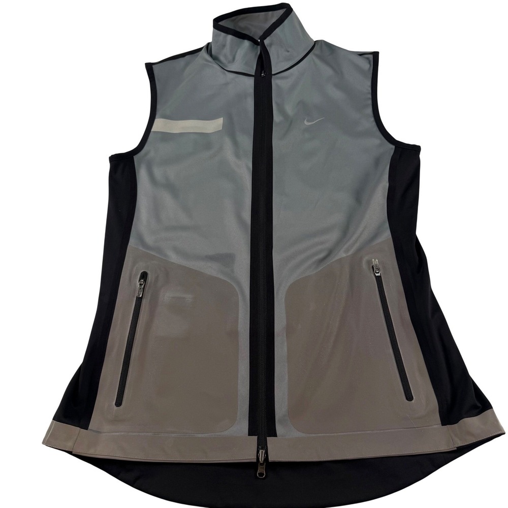 Nike Vapor Flash Reversible Running Vest Gray Black Womens Size Small NEW *Read
